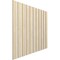 Ekena Millwork 48H x 3/8T Adjustable Wood Slat Wall Panel Kit w/ 4W Slats, Birch contains 11 Slats SWW55X48X0375BI - alternate 6